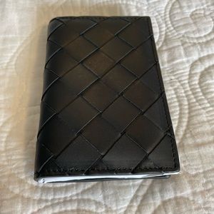 Business Card Holder Synthetic Leather Bottega Veneta Style